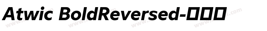 Atwic BoldReversed字体转换